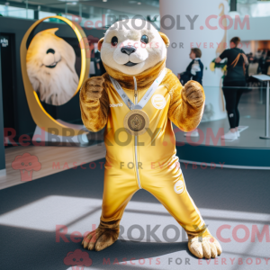 Costume mascotte de loutre...