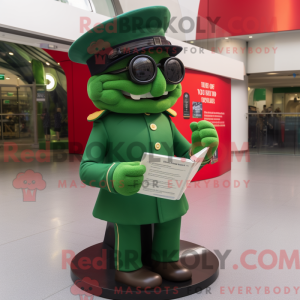 Disfraz de mascota verde de...
