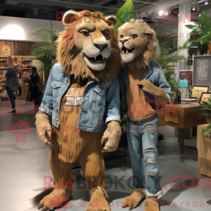 Rust Smilodon maskot kostym...
