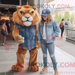 Rust Smilodon maskot...