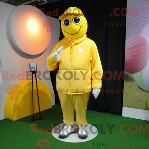 Yellow Golf Ball mascot...