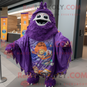 Lilla Nachos maskot kostume...