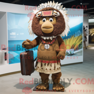 Brown Chief mascottekostuum...