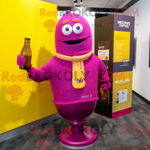 Magenta fles mosterd...