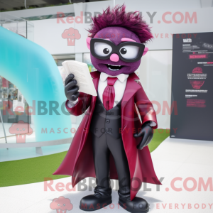 Máscara de vampiro magenta...