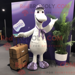 Lavendel Diplodocus maskot...