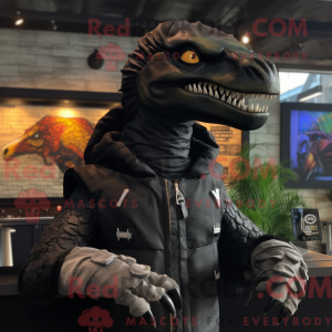 Black Spinosaurus mascot...