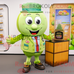 Postava maskota Lime Green...