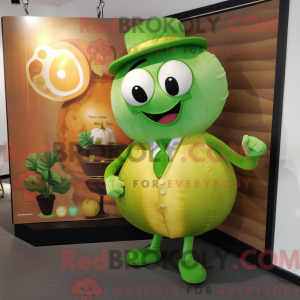 Postava maskota Lime Green...