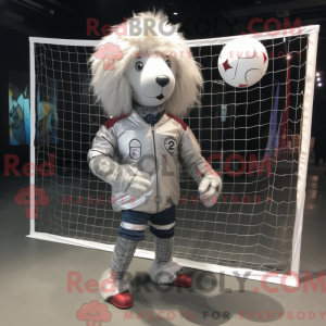Sølv Volleyball Net maskot...