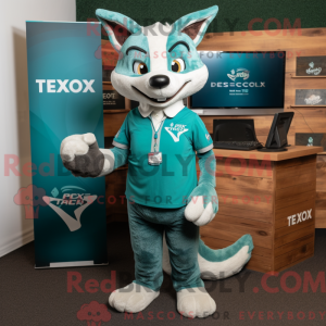 Teal Fox máscara de...