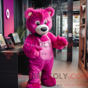Roupas de fantasia magenta...