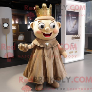 Tan Queen mascotte kostuum...