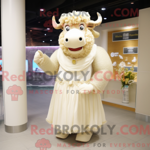 Máscara de Cream Bison com...