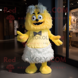 Mascotte de Yéti Jaune...