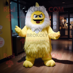 Sitrongul Yeti maskot drakt...