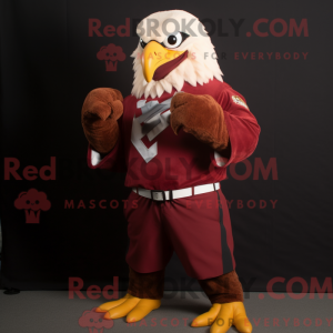 Maroon Bald Eagle máscara...