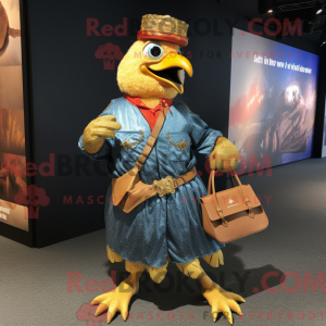 Guldfasan maskot kostume...