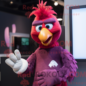 Magenta Roosters maskot...