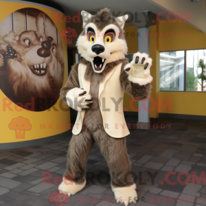 Cream Werewolf mascot...