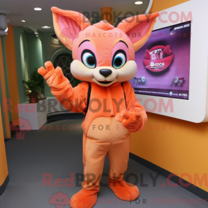 Peach Chupacabra maskot...