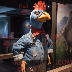 Red Guinea Fowl mascot...