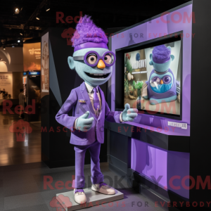 Lavender Television mascot...