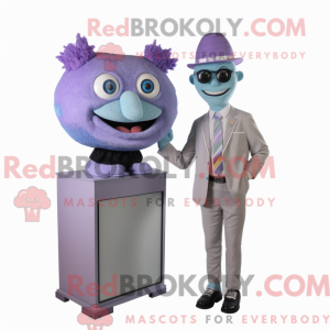 Lavender Television mascot...
