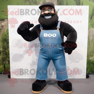 Black Strongman maskot...