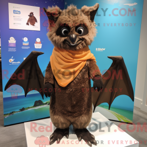 Brown Bat mascottekostuum...