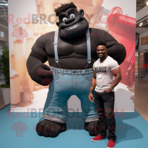 Black Strongman mascotte...