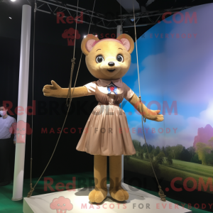 Tan Trapeze Artist maskot...