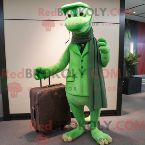 Green Snake-mascottekostuum...