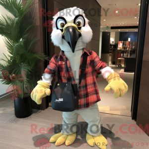 Cream Macaw mascot costume...