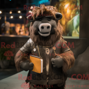 Black Yak-mascottekostuum...