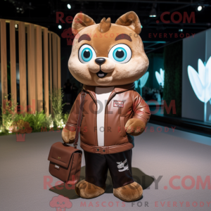 Brun kat maskot kostume...