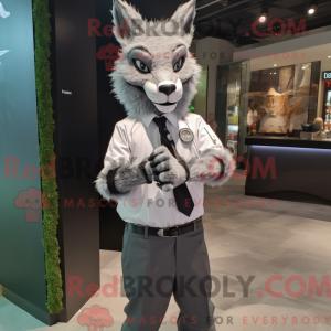 Grijze Lynx mascottekostuum...