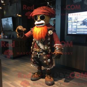 Rust Pirate maskot kostume...
