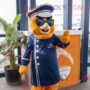 Disfraz de mascota Navy...