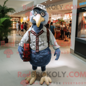 Sølv Tyrkiet maskot kostume...