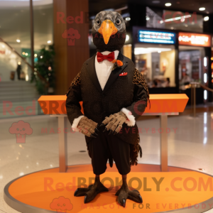 Brown Guinea Fowl mascot...