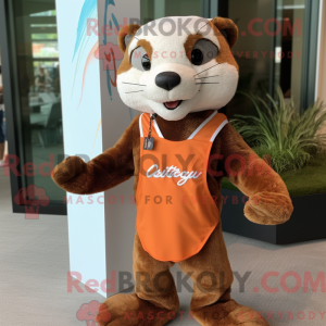 Rust Ferret maskot kostume...