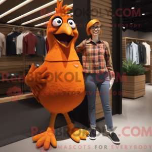 Mascotte de Faisan orange...