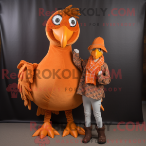 Mascotte de Faisan orange...