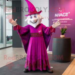 Magenta Goochelaar mascotte...