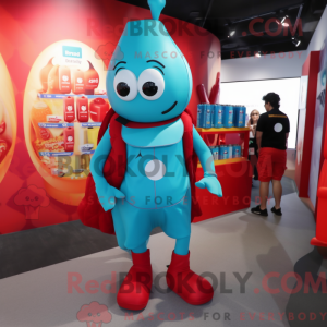 Disfraz de mascota Cyan...