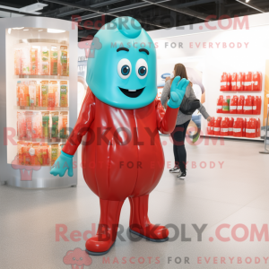 Postava maskota Cyan Bottle...