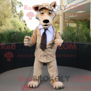 Beige Thylacosmilus mascot...