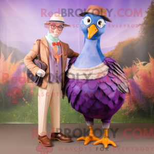 Lawenda fasan maskot drakt...