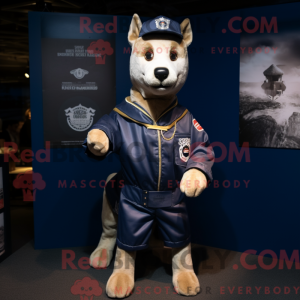 Navy Dog-maskotdraktfigur...